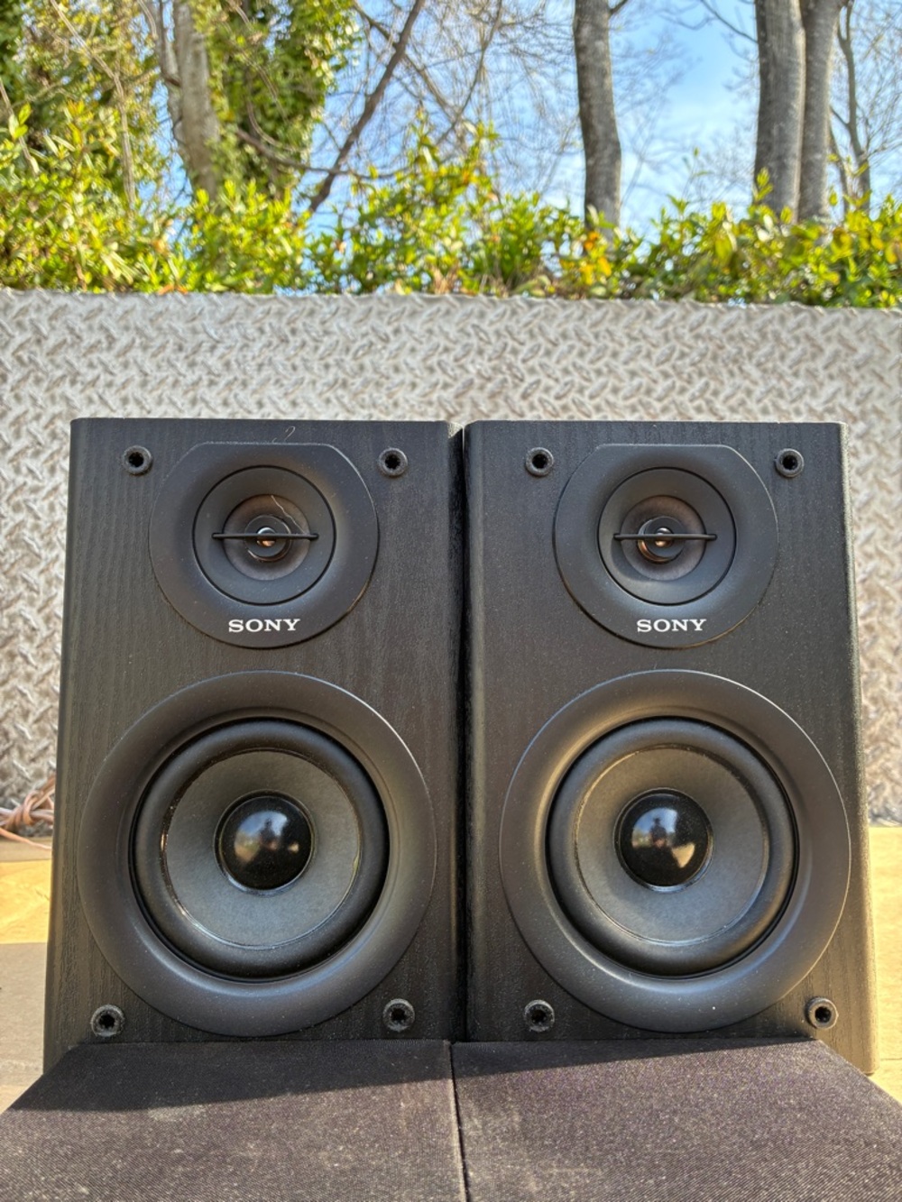 Sony SS-SBT100 2-Way 50w Stereo Bookshelf Speakers (2) - TESTED -